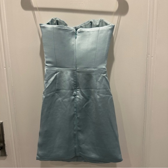 House of CB ‘Odelle’ Ocean Blue Strapless Mini Dress NWOT - Picture 5 of 10